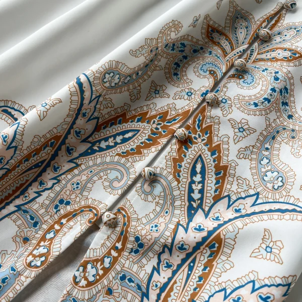 ZT1514 French Vintage Elegant Dress Female High-end Exquisite Banquet Party Holiday  European Court Print Maxi Dress - Image 3