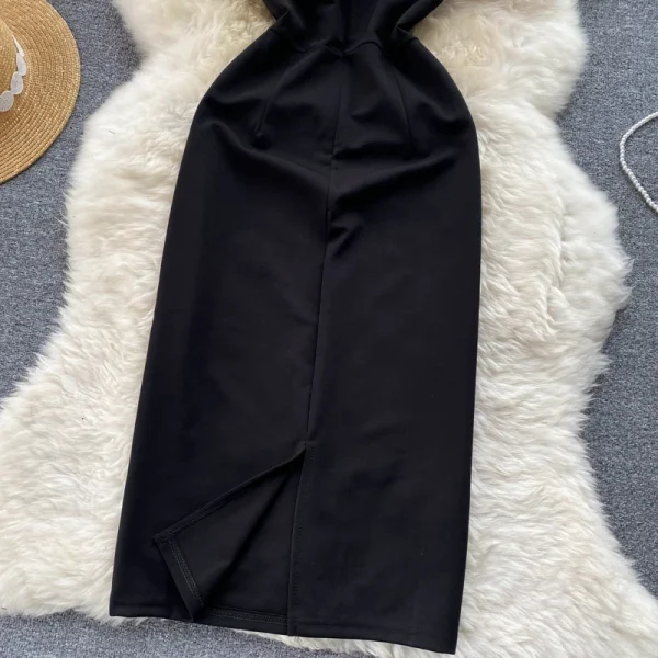 ZT1533 High-end Elegant Mesh Beaded Banquet Evening Gown  Summer 2025 New Slim-fit Temperament Slimming Midi Dress Women - Image 6