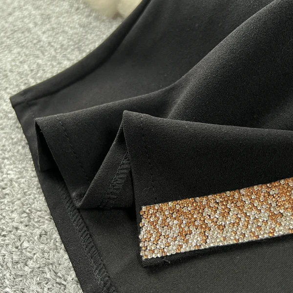 ZT1541 Sexy Luxury Socialite Mesh Splicing Split Fishtail Dress Women's High-end Fashion Dinner Party Evening Gown Maxi Dress - Image 6