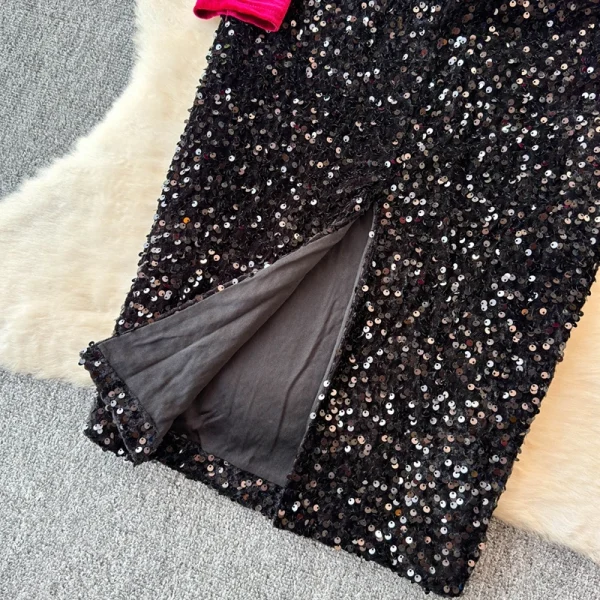 ZT1556 Senior Sense Temperament Celebrity Velvet Dress Female Autumn Winter New Style Sexy V Collar Elegant Party Dresses 2025 - Image 6