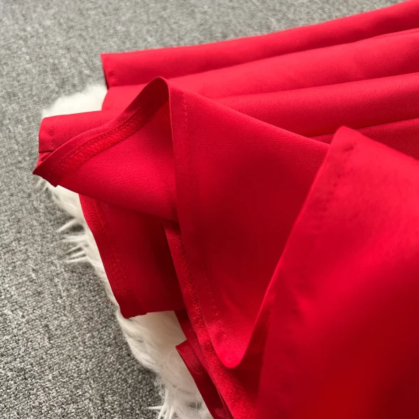 ZT1535 Birthday Party  Elegant Dress Women High-end Texture Evening Gown French Vintage Hepburn Style Halter Pompous Midi Dress - Image 6